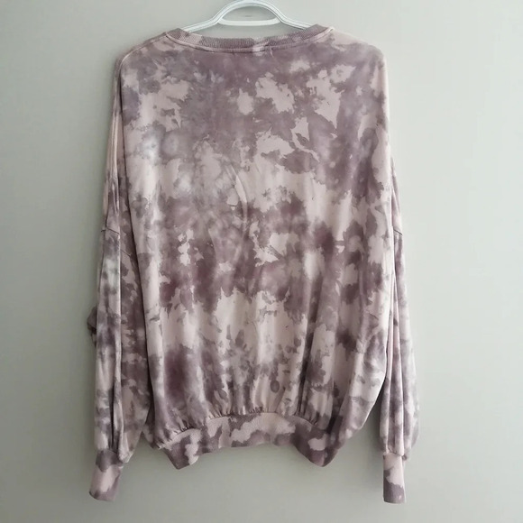 Young Fabulous & Broke Juliette Purple Tie Dye Sweater with Dolman Sleeves XS - Picture 3 of 16